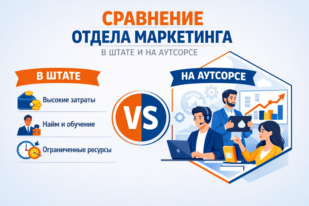 сравнение отдела маркетинга